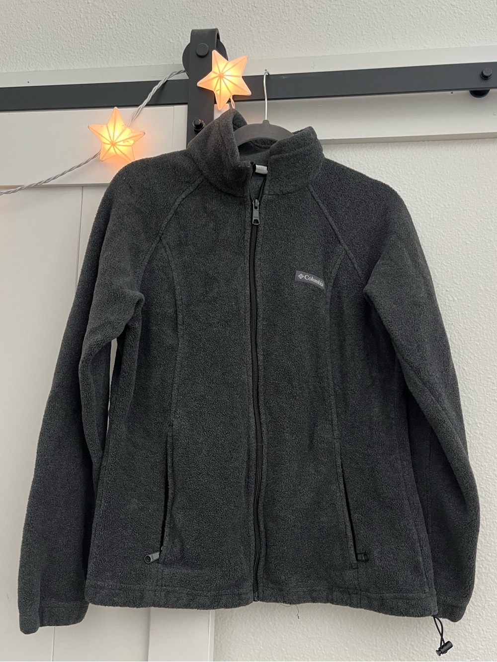 Columbia Charcoal Gray Full-Zip Fleece Jacket (L)